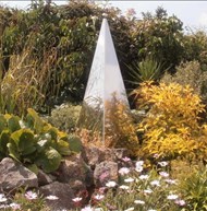 Memorial garden pyramid
