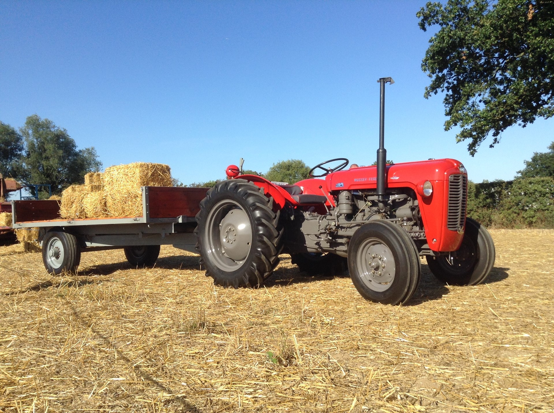 1959 Massey Ferguson tractor and trailer