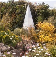 Memorial garden pyramid