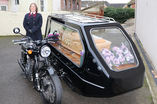 motorbike with sidecar